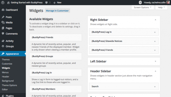 buddypress-sidebar-header-widgets